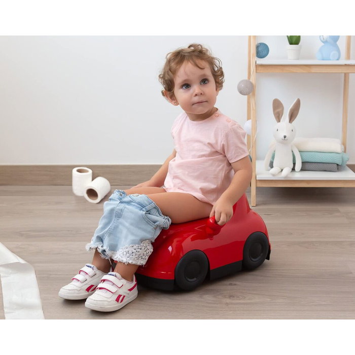 KioKids Orinal Infantil Coche Rojo para Aprendizaje +12 Meses