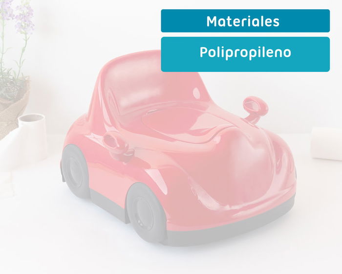KioKids Orinal Infantil Coche Rojo para Aprendizaje +12 Meses