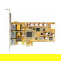 Delock Adaptador PCIe a USB 89655 - Interno, 3 Puertos (2 x PoweredUSB 12V + 1 x PoweredUSB 24V), USB 2.0, IC Pericom PI7C9X, Compatible con Windows y Linux