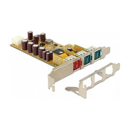 DeLOCK 89655 Tarjeta de expansión PCIe con 3 puertos USB 2.0 powered USB