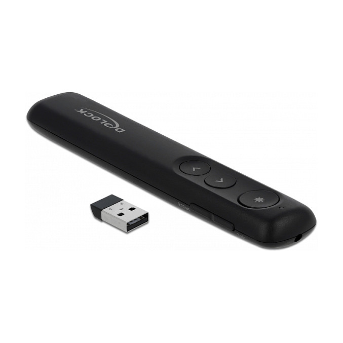 DeLOCK Presentador Láser USB Negro con Nano Receptor DeLOCK Presentador Láser USB Negro con Nano Receptor