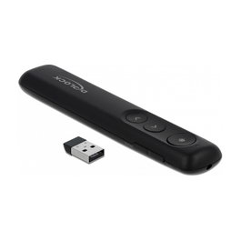 DeLOCK Presentador Láser Inalámbrico 64092 Negro