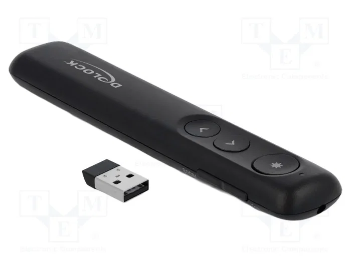 DeLOCK Presentador Láser USB Negro con Nano Receptor DeLOCK Presentador Láser USB Negro con Nano Receptor
