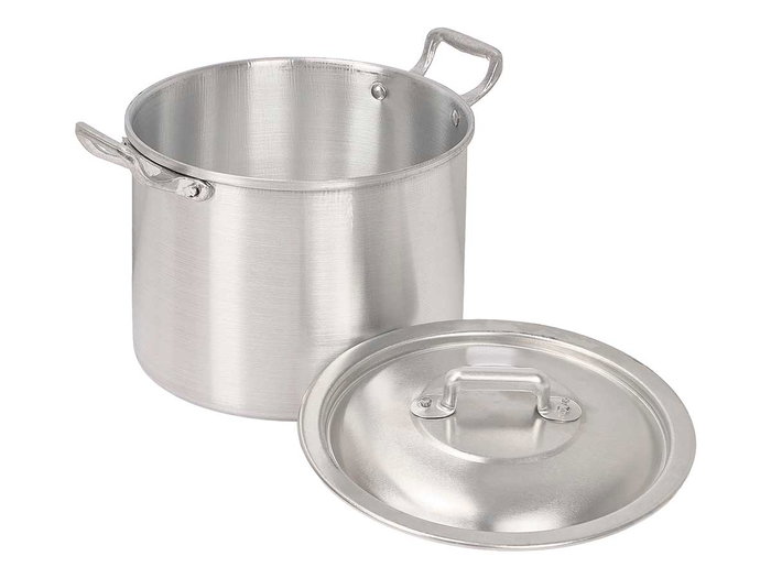 KINVARA Olla de Aluminio de 16 cm, 2 L, Plata