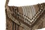 DKD Home Decor Bolso Mediterraneo Crema Marron 4 x 21 x 35 cm (4 Unidades)