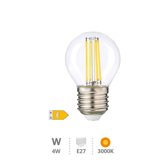 GSC Evolution Bombilla LED esférica Serie Oro 4W E27 3000K GSC Evolution Bombilla LED esférica Serie Oro 4W E27 3000K