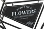 DKD Home Decor Expositor de Metal y Madera Bicicleta Negro