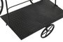 DKD Home Decor Expositor de Metal y Madera Bicicleta Negro
