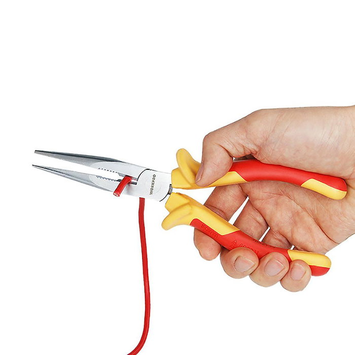 Workpro Alicate de Punta Larga Aislado VDE 160 mm hasta 1.000 V