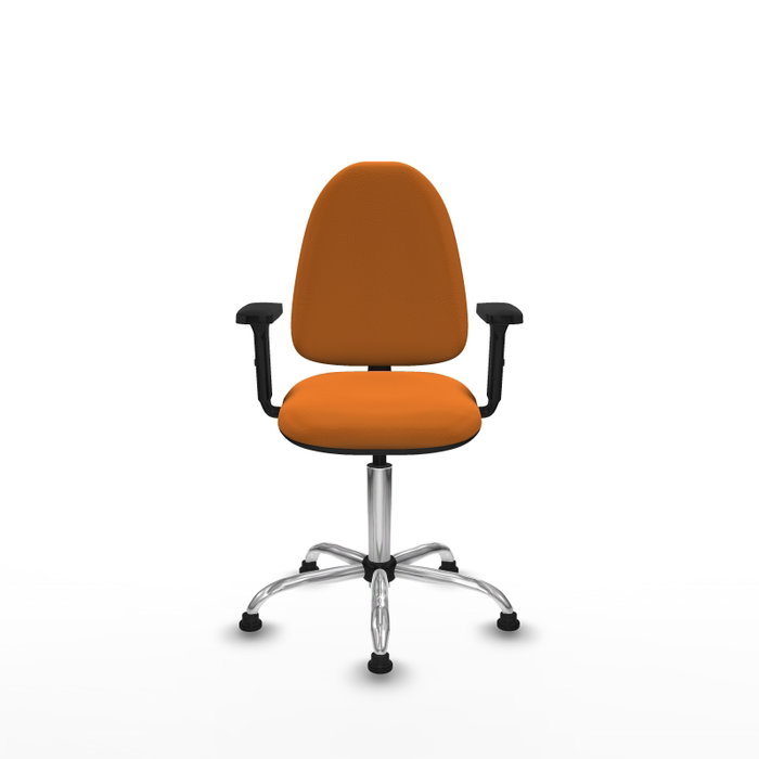 PIQUERAS Y CRESPO Silla de oficina Aýna Naranja con Brazos 2D