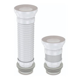 Verhal Manguito Extensible para Inodoro 260 a 550 mm con Hilo de Refuerzo en Inox