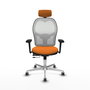 PIQUERAS Y CRESPO Silla de oficina Jorquera Naranja y Blanco