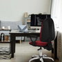 PIQUERAS Y CRESPO Silla de oficina Algarra con mecanismo Asincro, color Rojo