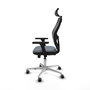PIQUERAS Y CRESPO Silla de oficina Jorquera con mecanismo Sincro/Traslack, Gris y Negro