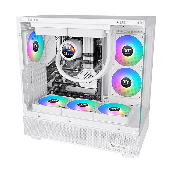 Thermaltake CT140 EX ARGB Ventilador de 140 mm Blanco Pack de 3