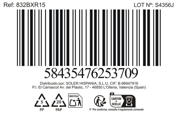 La Mediterranea Vaso Festo Luster 350 cc (36 Unidades)