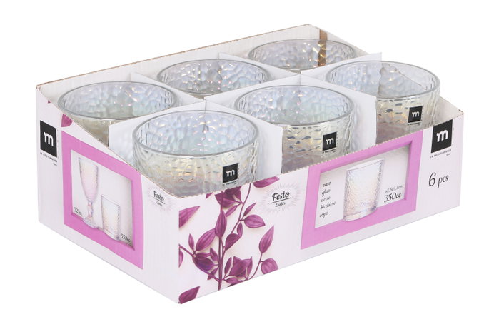 La Mediterranea Vaso Festo Luster 350 cc (36 Unidades)