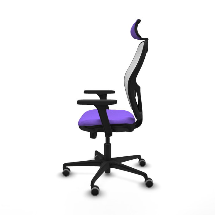 PIQUERAS Y CRESPO Silla de oficina Jorquera con Mecanismo Sincro/Traslack, Lila y Blanco PIQUERAS Y CRESPO Silla de oficina Jorquera con Mecanismo Sincro/Traslack, Lila y Blanco