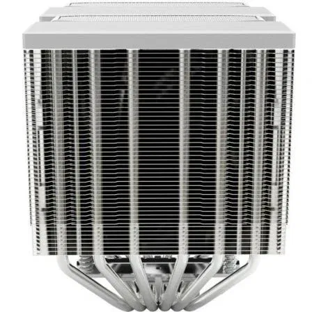 Mars Gaming MCPU-XU6 Disipador de CPU Doble Torre, 6 Heatpipes HCT ULTRA, TDP 350W, 2 Ventiladores PWM 120mm FDB, Blanco, Compatible Intel/AMD