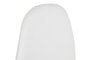 DKD Home Decor Set de 4 Sillas de Poliéster y Hierro Símil Madera Blanco y Marrón Claro