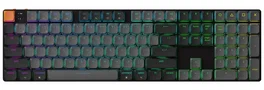 Keychron K5X Teclado Gaming Low-Profile Banana RGB Negro-Gris
