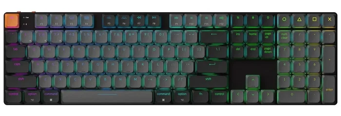 Keychron K5X Teclado Gaming Low-Profile Banana RGB Negro-Gris Keychron K5X Teclado Gaming Low-Profile Banana RGB Negro-Gris
