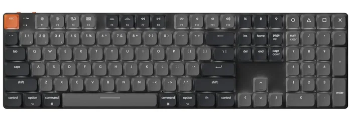 Keychron K5X Teclado Gaming Low-Profile Banana RGB Negro-Gris Keychron K5X Teclado Gaming Low-Profile Banana RGB Negro-Gris