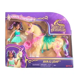 Spinmaster Unicorn School Figuras de Ava y Leaf SPI6072678 - A partir de 4 años - 5 accesorios incluidos