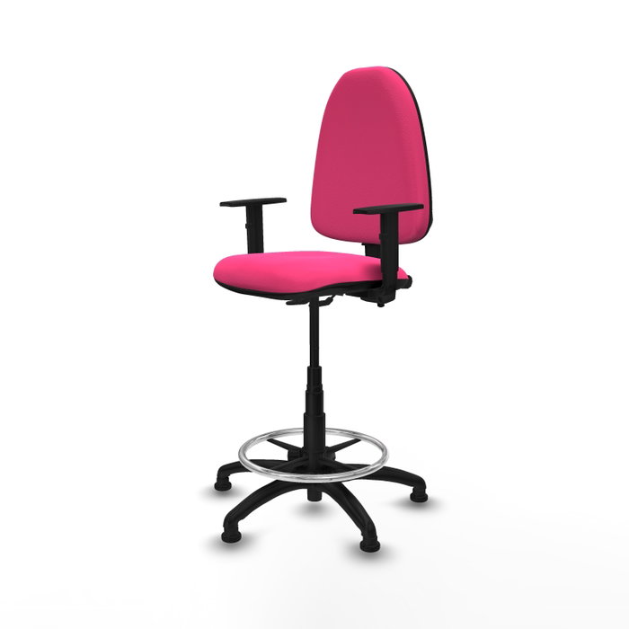 PIQUERAS Y CRESPO Taburete Aýna Rosa con Brazos 1D PIQUERAS Y CRESPO Taburete Aýna Rosa con Brazos 1D