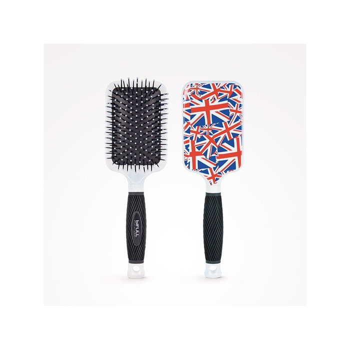Bifull Cepillo Raqueta Union Jack Desenredante Ergonómico Suave Sin Tirones Cabello Bifull Cepillo Raqueta Union Jack Desenredante Ergonómico Suave Sin Tirones Cabello