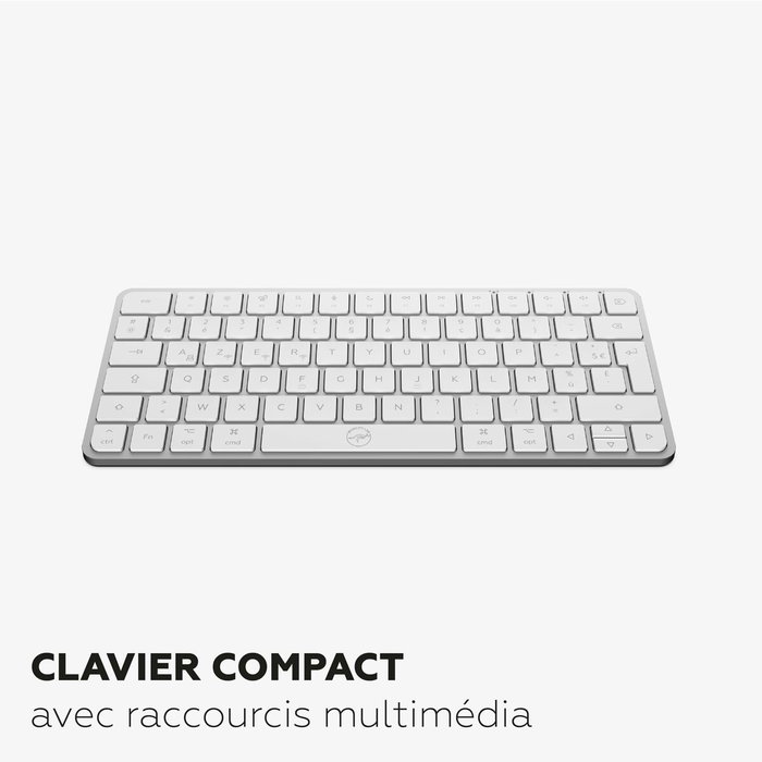 Teclado Mobility Lab KMP2000W Mini Blanco