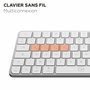 Teclado Mobility Lab KMP2000W Mini Blanco