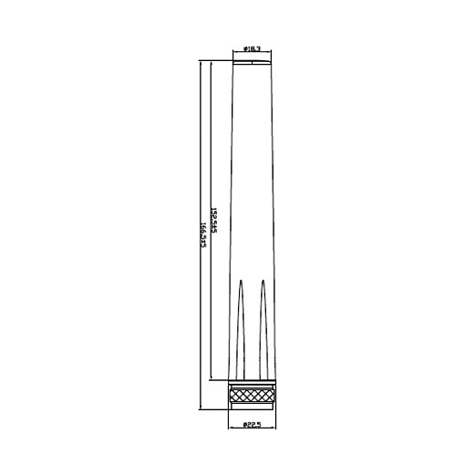 DeLOCK 88980 Antena LTE Exterior Omnidireccional con Conector N, 2.5 dBi, Blanca