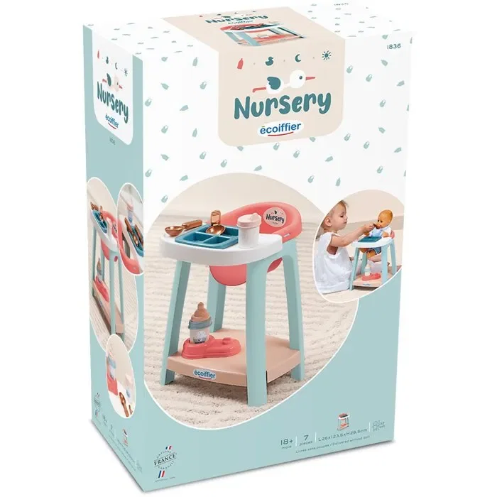 Ecoiffier ECO1739444408229 Trona Nursery 1836 para Bebés desde 18 Meses - Para las Primeras Comidas