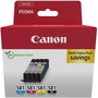 Canon 2103C006 - Pack de 4 Cartuchos de Tinta Original (Negro, Cian, Magenta, Amarillo) para Impresoras PIXMA TS, TR y MX Series