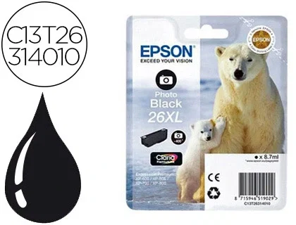 Epson Claria Premium Cartucho 26XL Foto Negro T2631
