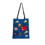 Oh My Pop Bolsa Tote Shopping Bag Patches Azul Oscuro Mujer