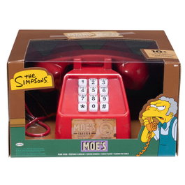 JAKKS PACIFIC Teléfono de Bromas de Moe Los Simpsons con Frases y Llamadas de Broma