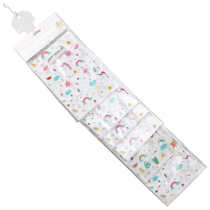 Party Time Juego De 10 Bolsas Sorpresa Para Cumpleaños Temáticas Unicornio Y Perezoso