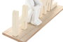 DKD Home Decor Decoración MDF y Resina 30x8x12 Home Crema