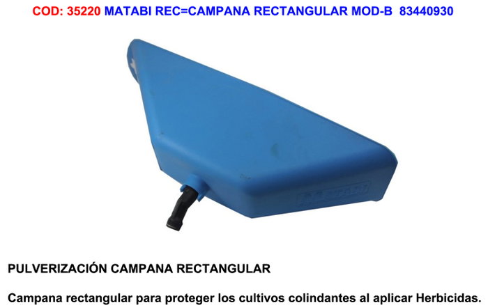 MATABI Campana rectangular MOD-B 83440930 MATABI Campana rectangular MOD-B 83440930