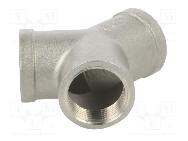 GEBO Conector en T Divisor Y Hembra-Hembra-Hembra G 3/4 de Acero Inoxidable