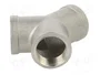 GEBO Conector en T Divisor Y Hembra-Hembra-Hembra G 3/4 de Acero Inoxidable