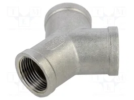 GEBO Conector en T Divisor Y Hembra-Hembra-Hembra G 3/4 de Acero Inoxidable
