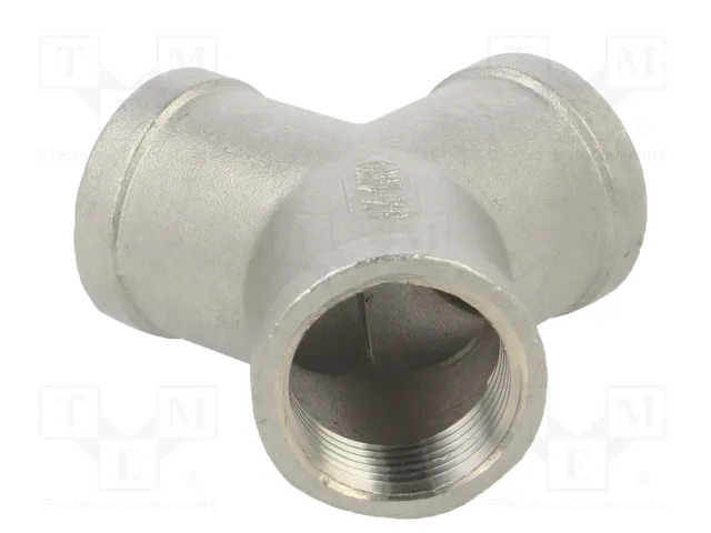 GEBO Conector en T Divisor Y Hembra-Hembra-Hembra G 3/4 de Acero Inoxidable