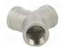 GEBO Conector en T Divisor Y Hembra-Hembra-Hembra G 3/4 de Acero Inoxidable