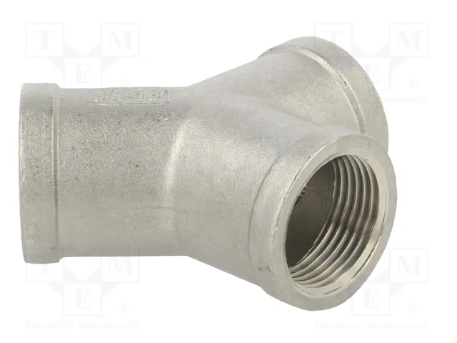 GEBO Conector en T Divisor Y Hembra-Hembra-Hembra G 3/4 de Acero Inoxidable