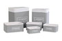 DKD Home Decor Set de 6 Cestos para la Ropa en Bambú y Poliéster Gris Oscuro