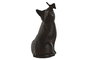 DKD Home Decor Figura Gato Hierro Colado Negro Marron 7 x 14.5 x 8 cm (2 Unidades)