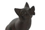 DKD Home Decor Figura Gato Hierro Colado Negro Marron 7 x 14.5 x 8 cm (2 Unidades)